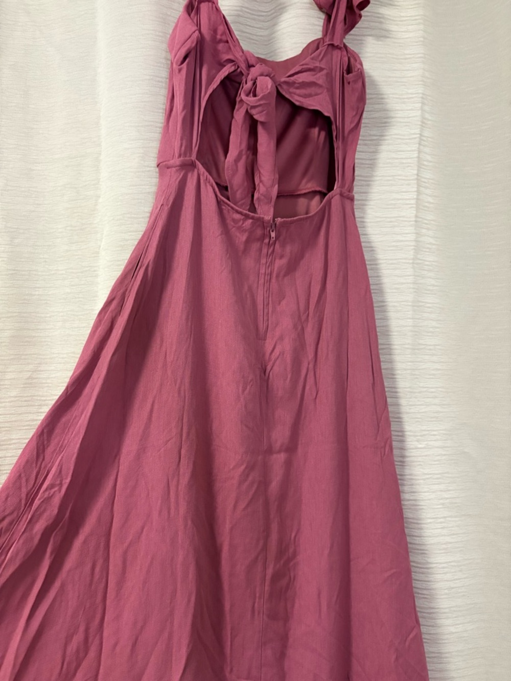 Francesca's Collections Rose Pink Backless Tie-Back Sundress